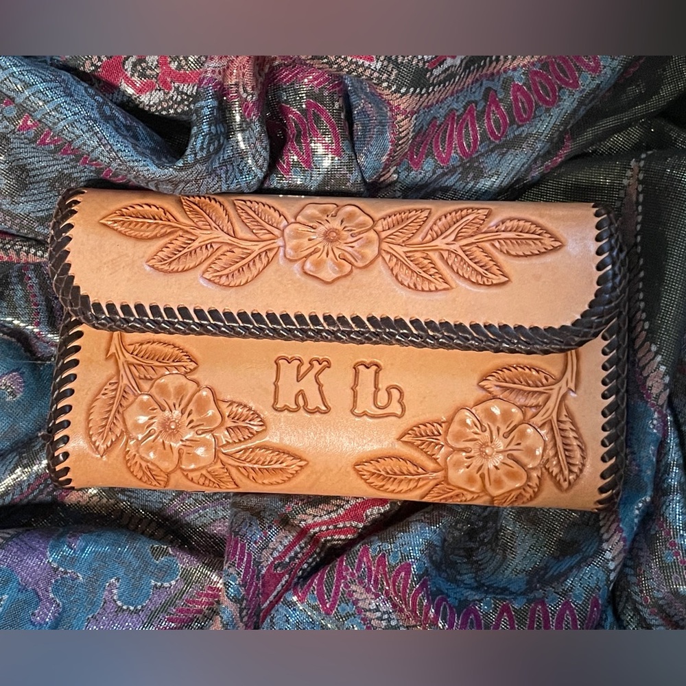 Handcrafted Tooled Leather Wallet